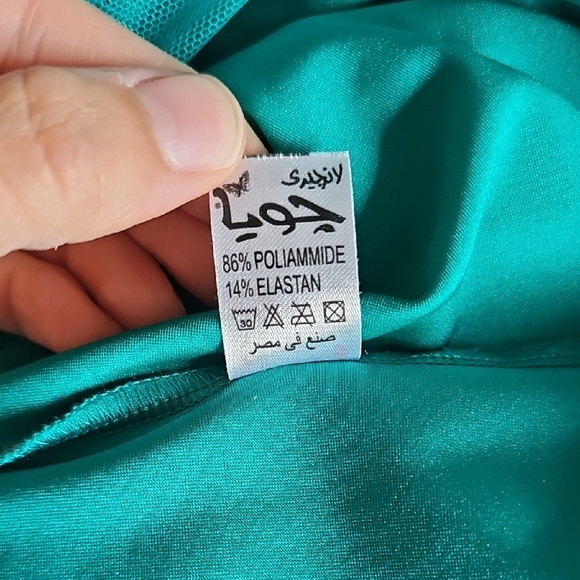 Glamourous Teal Vintage Sleep Dress Lingerie - Picture 10 of 10